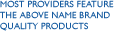 Most Providers Feature Name Brand Quality Products, such as Anne Klein, Brooks Brothers and Vogue